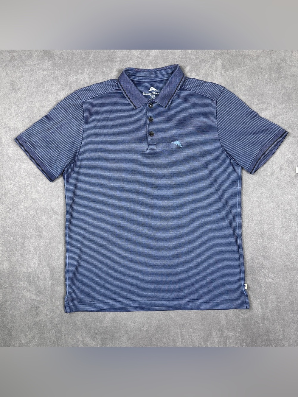 Tommy Bahama Men's Coastline Festival Striped Polo Shirt Blue Small S/P